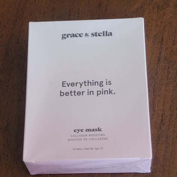 Grace & Stella Everything Better In Pink Collagen Boosting Eye Mask 12 Pairs New - Picture 11 of 12